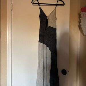 Leith Black and White Maxi Dress